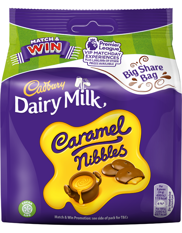 caramel nibbles Cadbury Dairy Milk Caramel Nibbles 120g