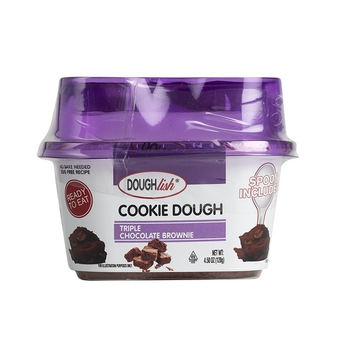 Get Doughlish Cookie Dough Tripple Chocolate Brownie at Plumule Expat shop Rotterdam. in the Netherlands.