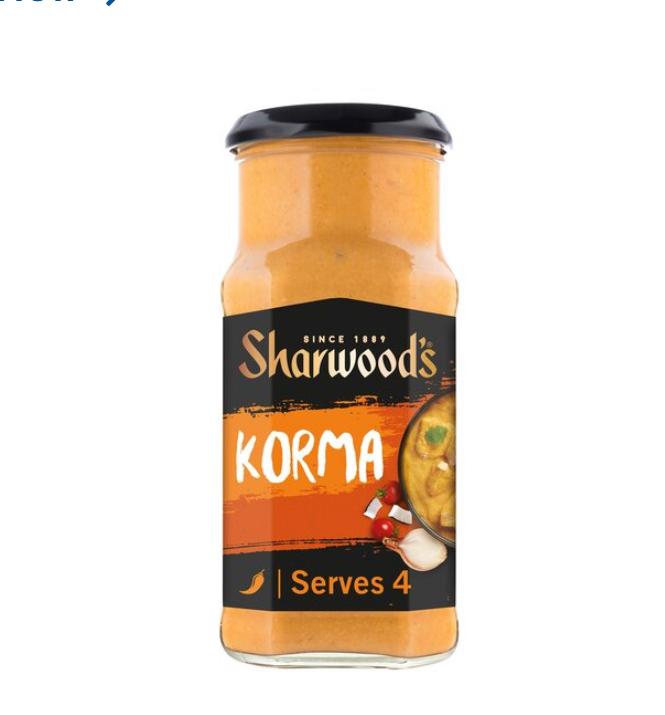 Get Sharwood's Korma Sauce at Plumule Expat shop Rotterdam. in the Netherlands.