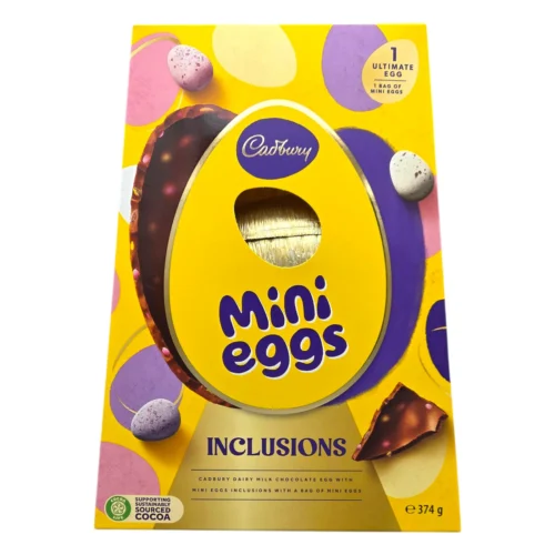 Cadbury Mini Eggs Inclusions Ultimate Easter Egg 374g