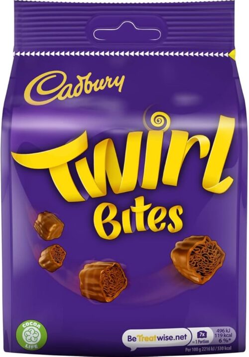 Cadbury Twirl Bite Pouch 109g PK10