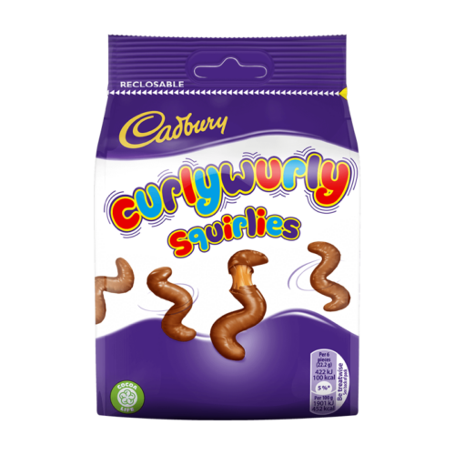 Cadbury Curlywurly Squirlies Pouch 110g PK10