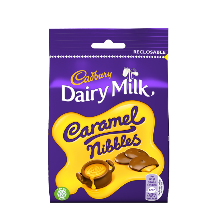 Cadbury Caramel Nibbles Pouch 100g PK10