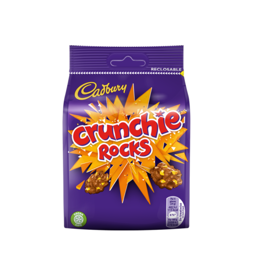 Cadbury Crunchie Rocks 110g Pouch PK10