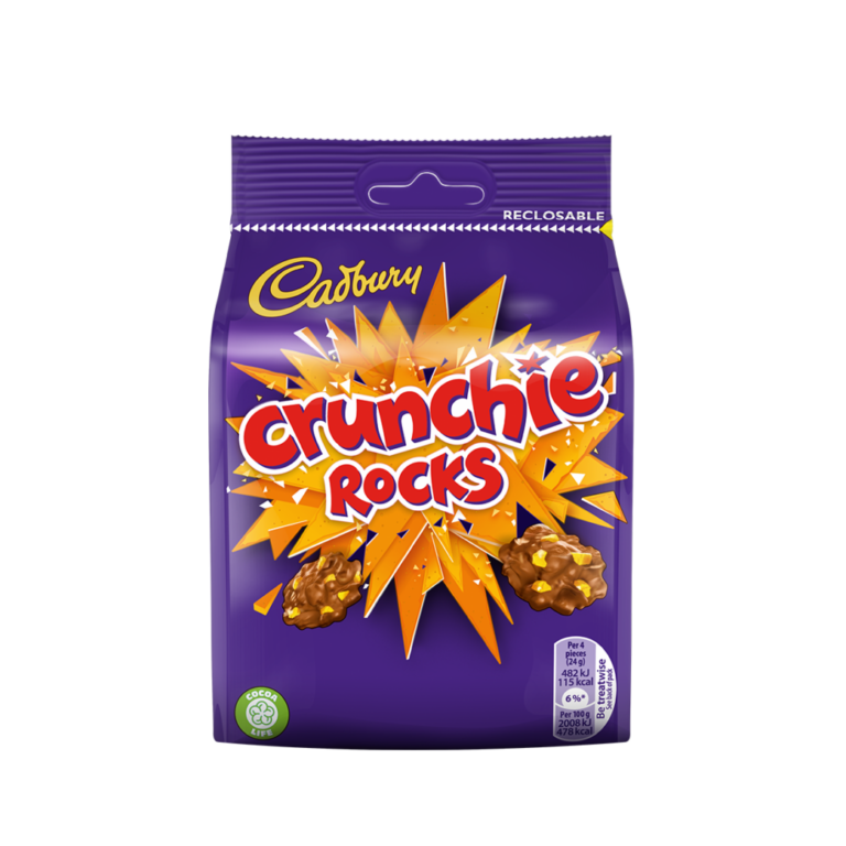 Cadbury Crunchie Rocks 110g Pouch PK10