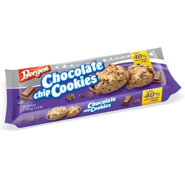 Bergen Choco Chip Cookies Smarties (Dragees) 85g PK16