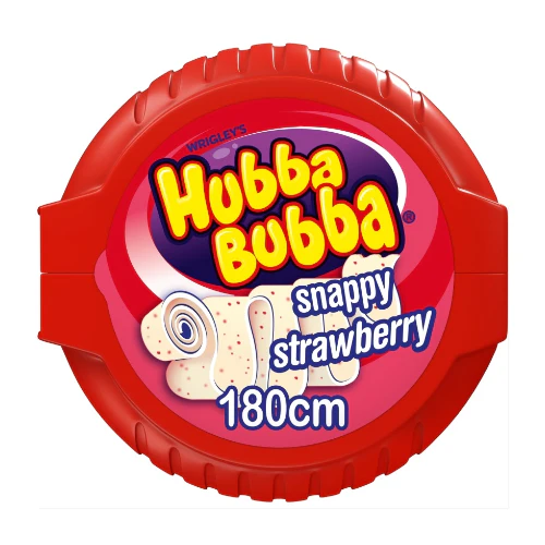 Hubba Bubba Tape Snappy Strawberry PK12