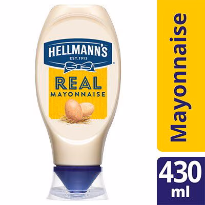 Hellmann's Squeezy Real Mayo 430ml PK8